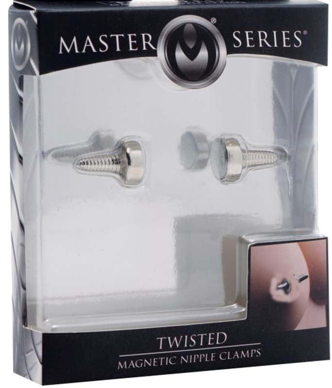 Twisted Magnetic Nipple Clamps Top Cock Fittings - - Nipple and Clit Clamps