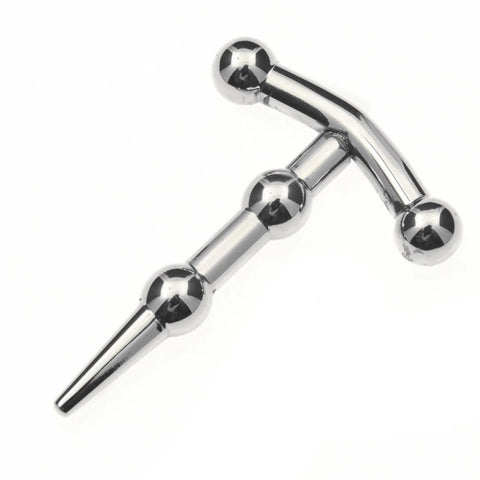 BDStyle Two Beads Penis Plug AU Cock Toy Store Stainless Steel Urethral - Penis Plugs