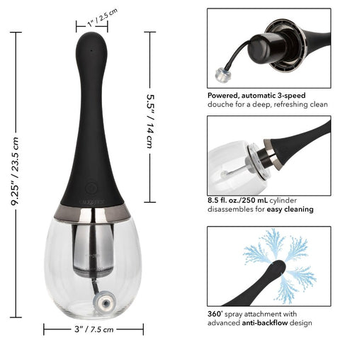 California Exotics Ultimate Rechargeable Auto Douche Anal Cleansing System - Enemas and Douches