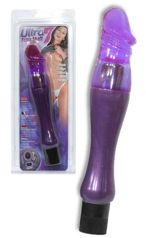 Seven Creations Ultra 7 Penis Shaft Vibrating Masturbator Sleeve - - Realistic Dildos