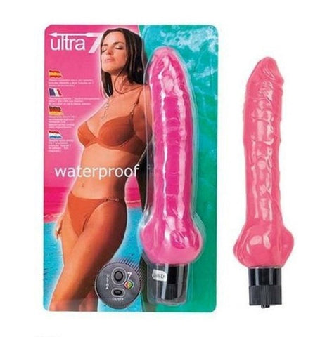 Seven Creations Ultra 7 Penis Shaped Vibe with Multiple Vibration Speeds - G-Spot Vibrators