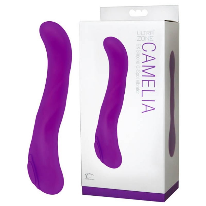 Topco UltraZone Camelia 9x Silicone G Spot Vibrator with 9 Patterns - - G-Spot Vibrators