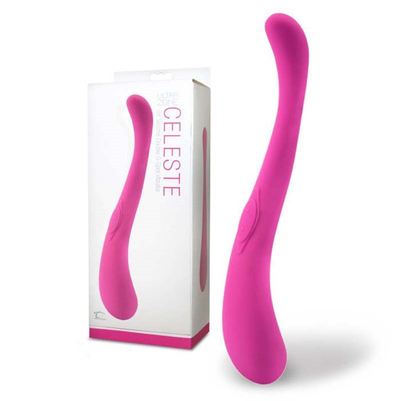 Topco UltraZone Celeste 9x Silicone G Spot Vibrator with Nine Patterns - - G-Spot Vibrators