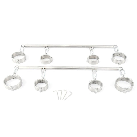 BDStyle Unisex Heavy Duty Stainless Steel Wrist Ankle Spreader Premium BDSM - Spreaders and Hangers