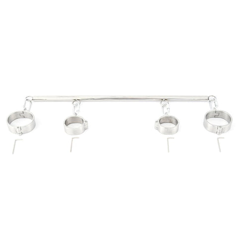 BDStyle Unisex Heavy Duty Stainless Steel Wrist Ankle Spreader Premium BDSM - Spreaders and Hangers