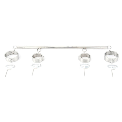 BDStyle Unisex Heavy Duty Stainless Steel Wrist Ankle Spreader Premium BDSM - Spreaders and Hangers