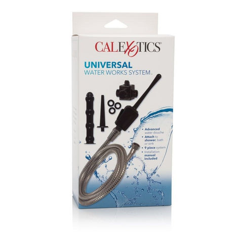 California Exotics Universal Water Works System Douche with Multiple Attachments - Enemas and Douches