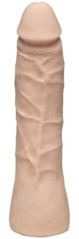 Doc Johnson Vac U Lock 7 Inch Thin Realistic Dong White ULTRASKYN Material - Strap On Sextoys