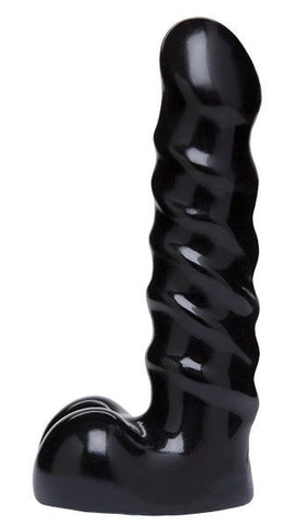 Doc Johnson Vac U Lock Code Black 7 inch Raging Hard Ons Cock Realistic Dildo - Strap On Sextoys
