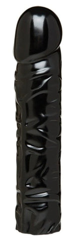Doc Johnson Vac U Lock Code Black 8 inch Classic Dong with Veined Shaft - Realistic Dildos
