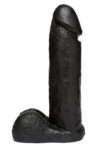 Doc Johnson Vac U Lock Code Black 8 inch Realistic Cock Body Safe Dildo - Strap On Sextoys