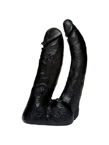 Doc Johnson Vac U Lock Code Black Double Penetrator The Naturals Dual Dildo - Strap On Sextoys