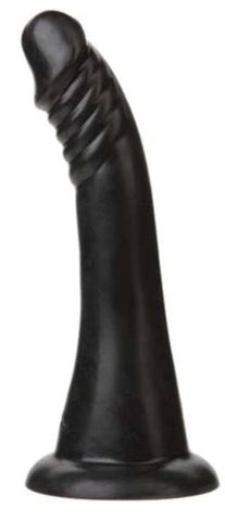 Doc Johnson Vac U Lock Platinum Edition Belle Curved Ribbed Dildo - Realistic Dildos