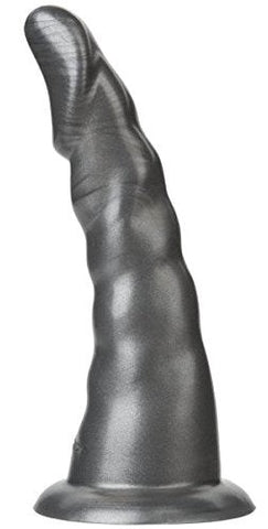 Doc Johnson Vac U Lock Platinum Edition The Beau Curved Ridged Dildo - Realistic Dildos