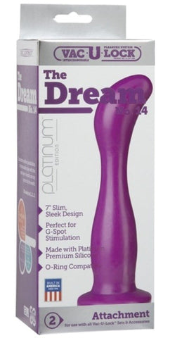 Doc Johnson Vac U Lock Platinum Edition The Dream No 14 Purple G Spot Dildo - Strap On Sextoys