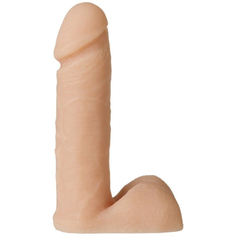 Doc Johnson Vac U Lock Platinum Edition The Realistic Cock 6 Inch Vanilla Dildo - Strap On Sextoys