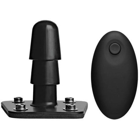 Doc Johnson Vac U Lock Vibrating Plug with Wireless Remote 7 Functions - Strap On Sextoys
