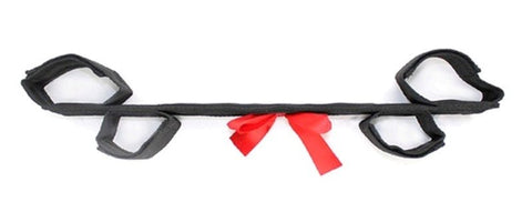 BDStyle Velcro Ankle to Wrist Restraints with Bowknot Adjustable BDSM - Cuffs and Restraints