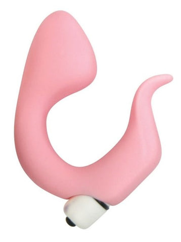 Icon Brands Velvet Plush U Vibe Junior Pink G Spot Vibrator with 10 Modes - Waterproof Vibrators