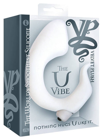 Icon Brands Velvet Plush U Vibe Massager Dual Stimulation Vibrator - Waterproof Vibrators