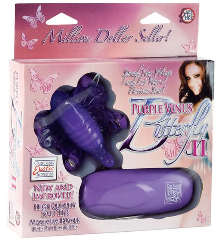 California Exotics Venus Butterfly II Hands Free Clitoral Vibrator - Strap On Sextoys