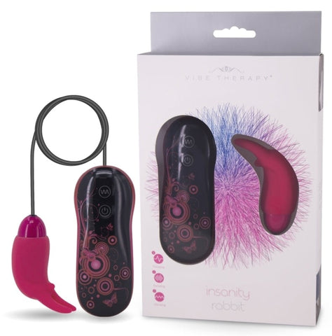 Vibe Therapy Insanity Massager Rabbit Vibrator with 7 Programs - Personal Massagers