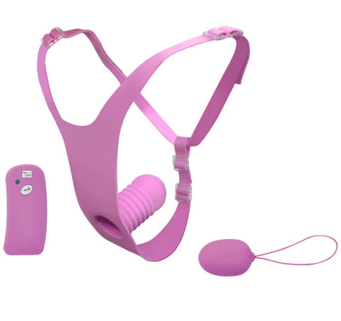 Vibe Therapy Intimacy Remote Control Wearable Vibrator - Strap On Sextoys