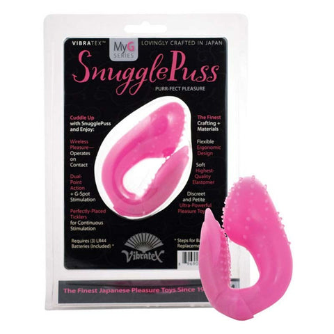 Vibratex Snuggle Puss Discreet G Spot Vibrator with Curved Design - Strap On Sextoys