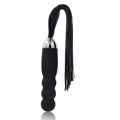 BDStyle Vibrating BDSM Whip & Dildo Dual Function Vibrator with Impact Play - Realistic Dildos