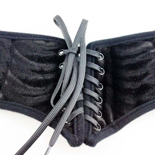 Sportsheets Vibrating Corsette Strap On Black Corset Style Harness - - Strap On Sextoys