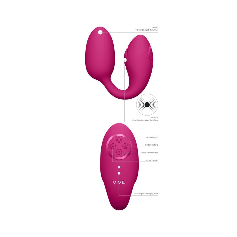 Shots Toys Vive AIKA Pulse Wave & Vibrating Egg Remote Control Vibrator - - Love Eggs and Kegel Exercisers