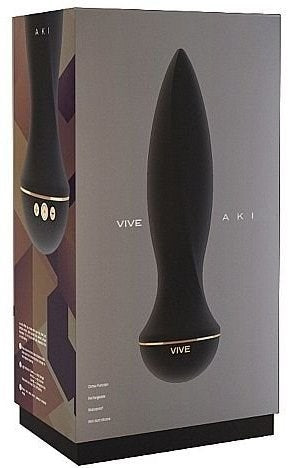 Shots Toys Vive Aki Anal Vibrator with 10 Vibration Patterns - Anal Vibrators