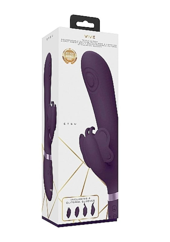 Shots Toys Vive Etsu Triple Motor Rabbit Vibrator with Attachments - - Rabbit Vibrators