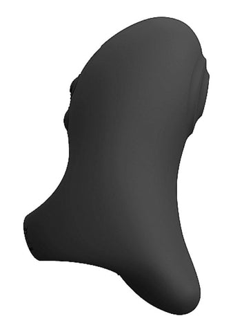 Shots Toys Vive Hana Black Waterproof Vibrator with 10 Patterns - Finger and Tongue Vibrators