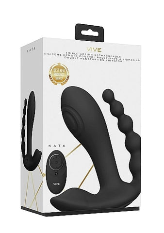 Shots Toys Vive Kata Triple Stimulation Vibrator with Remote Control - G-Spot Vibrators