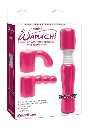 Pipedream Wanachi 9 Functions Body Wand Massager with Flexible Neck - Personal Massagers