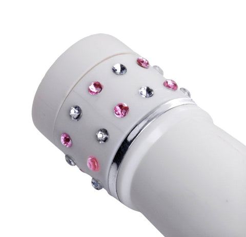 XR Brands Wand Essentials Charmed Petite Massage Wand Compact Vibrator - Personal Massagers