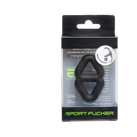 Binder Cock Ring - Rectangular Silicone by Sport Fucker - Stretchy Cock Rings