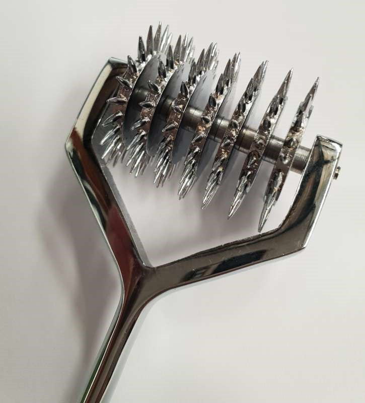 Hells Couture Wartenberg PinWheel 7 Wheel Medical Grade Steel Sensation - - Dental and Clinical
