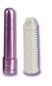 California Exotics Waterproof Micro Massager with Silicone Sleeve Vibrator - Bullet Vibrators