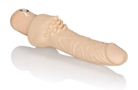 California Exotics Waterproof Power Stud Cliterrific Ivory Dual Stimulation - Realistic Dildos