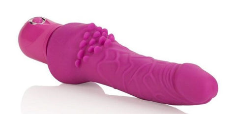 California Exotics Waterproof Power Stud Cliterrific Pink Dual Vibrator - Realistic Dildos
