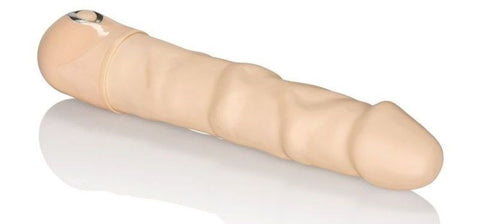 California Exotics Waterproof Power Stud Rod Vibrating Dildo Ivory 7 Inch - Realistic Dildos