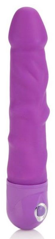 California Exotics Waterproof Power Stud Rod Purple Vibrating Dildo - - Realistic Dildos