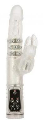California Exotics Waterproof Snow Bunny Dual Stimulation Rabbit Vibrator - Rabbit Vibrators