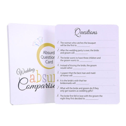 Kheper Games Wedding Absurd Comparisons Card Game - Sex Games, Coupons and Tricks