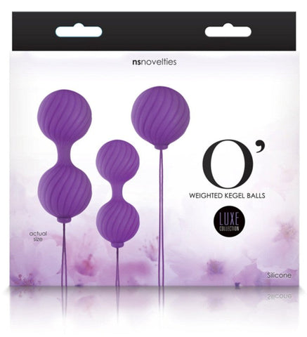 NS Novelties Weighted Kegel Balls Purple Pelvic Floor Exercise Sex Toy - Love Eggs and Kegel Exercisers