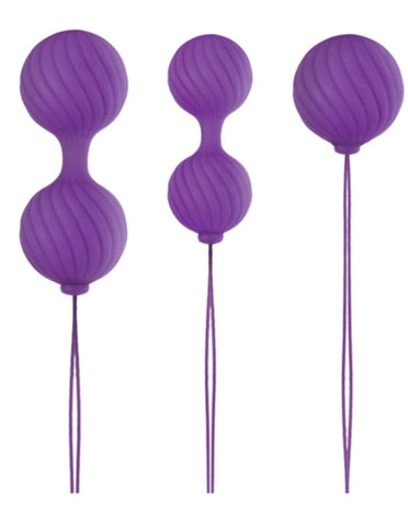 NS Novelties Weighted Kegel Balls Purple Pelvic Floor Exercise Sex Toy - Love Eggs and Kegel Exercisers