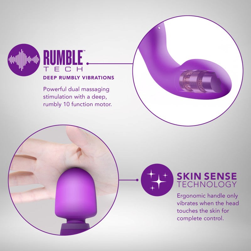 Blush Novelties Wellness Dual Sense Powerful Wand and Vibrator Combo - Body Wands