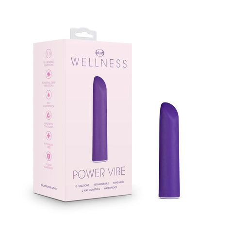 Blush Novelties Wellness Power Vibe Rechargeable Bullet Vibrator 10 Speeds - Bullet Vibrators